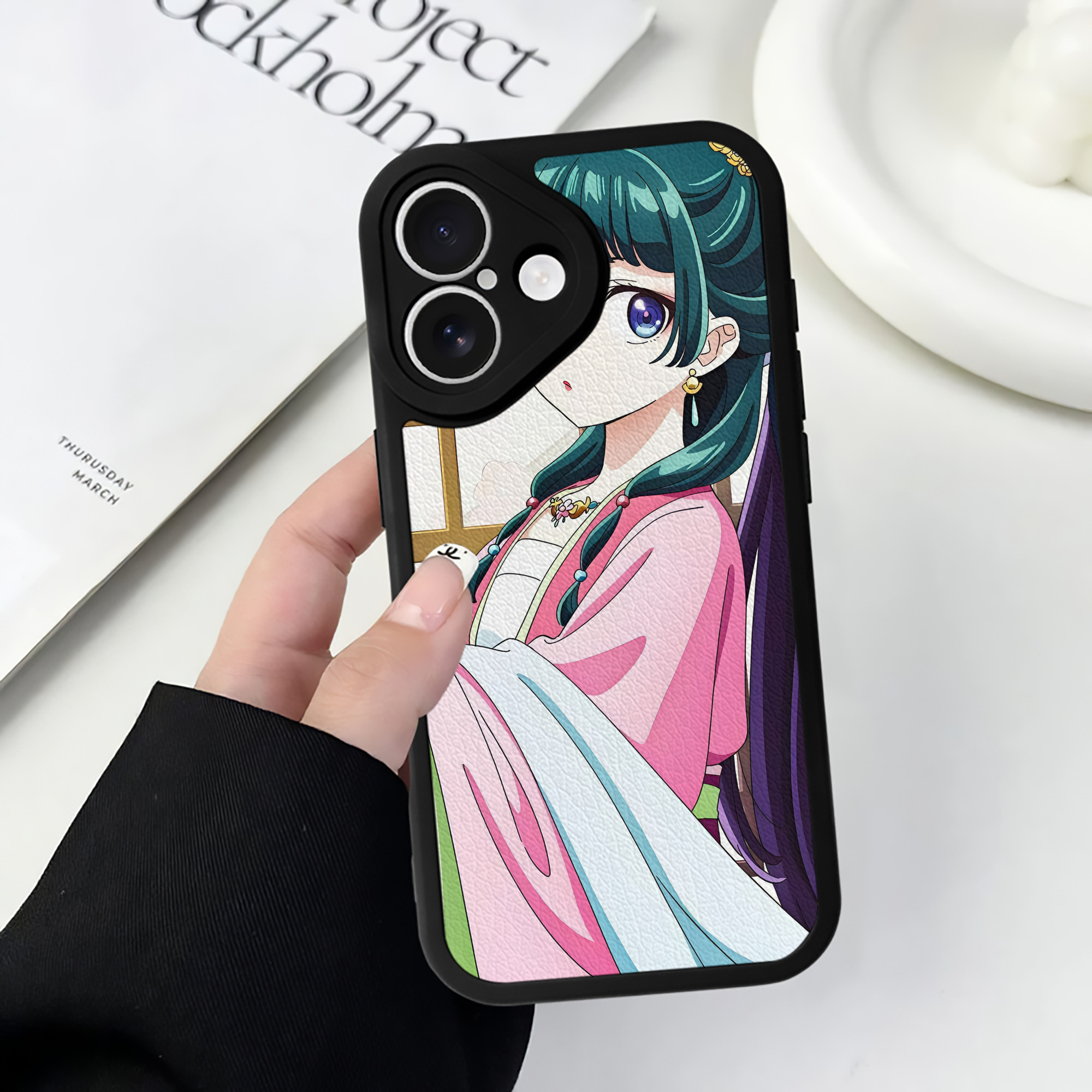 薬屋のひとりごと The Apothecary Diaries 【iPhone 16シリーズ対応】シリコンスマホケース（レザー調） 材質：シリコン